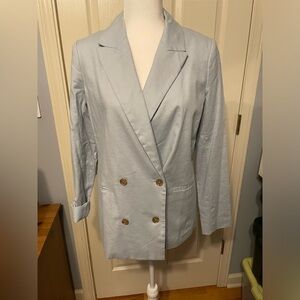 New with tags Banana Republic linen double breasted blazer in dream